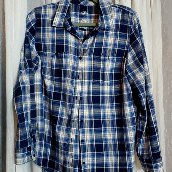 Womens Large St. John's Bay Plaid Flannel - Picture 1 of 3